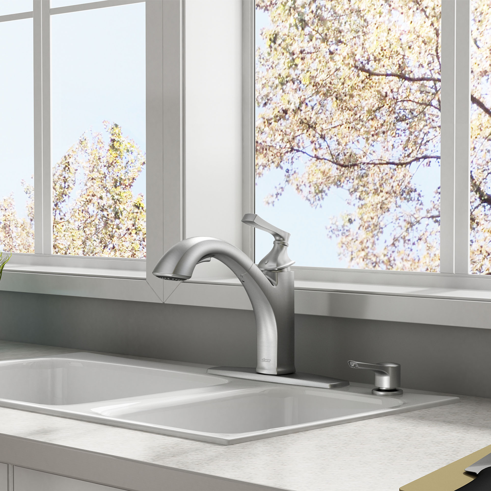 Kaleta® Pull-Out Kitchen Faucet With Soap Dispenser